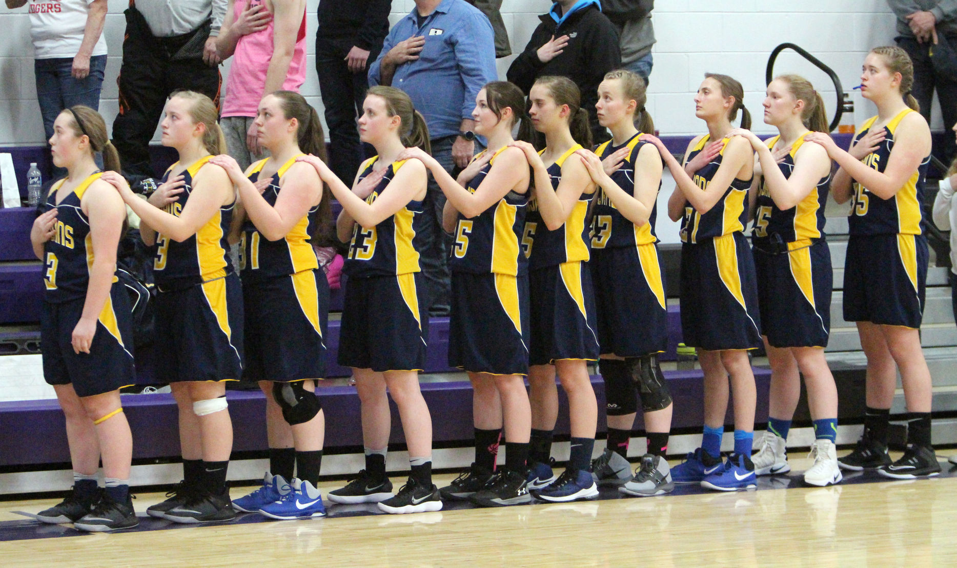 New Auburn at Lake Holcombe girls basketball 2-13-18